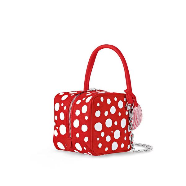 

handbag small square bag women's shoulder bag work bag unique design large capacity red white