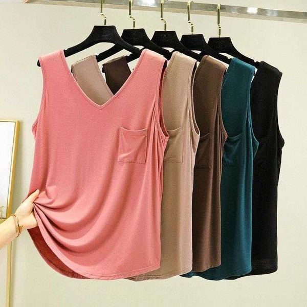 

camisole womens inner wear summer modal loose sleeveless slimming thin, White