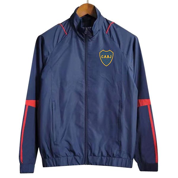 

2023/24 boca juniors mens jackets long sleeve full zipper hooded soccer windbreaker hoodie windproof football jacket sports windbreakers coa, Black;brown