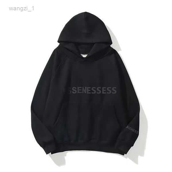 

men's hoodies & sweatshirts ess designer hoody women pullover loose long sleeve hooded jumper short s hoodie rir9 1 6f82, Black