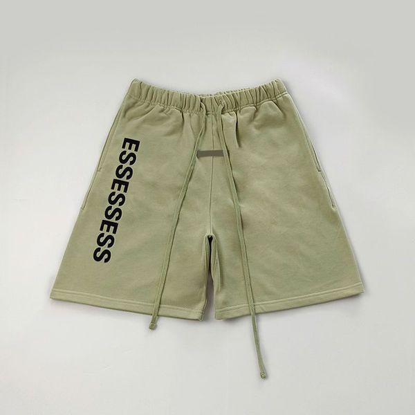 

mens womens designer essentail shorts clothing apparel essen cotton sports fashion short street style tide knee length essent pants fx3t, White;black