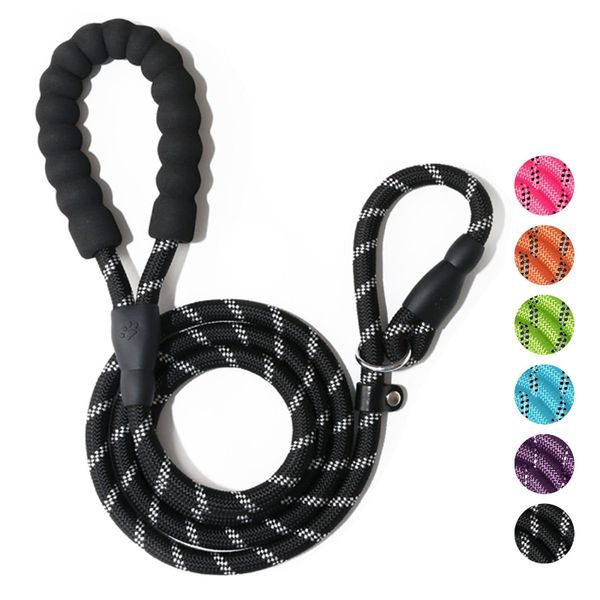 

Dog Training Slip Leash, Dog Slip Lead, Puppy Obedience Recall Training Lead, Heavy Duty Rope with Reflective Design, Comfortable Handle, for Medium Large Dogs