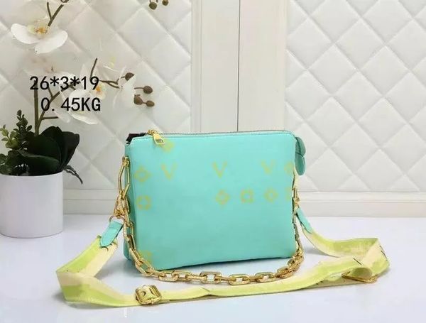 

women's mens designer purses coussin shoulder bags luxury crossbody tote classic square handbags genuine leather pm embossed two straps