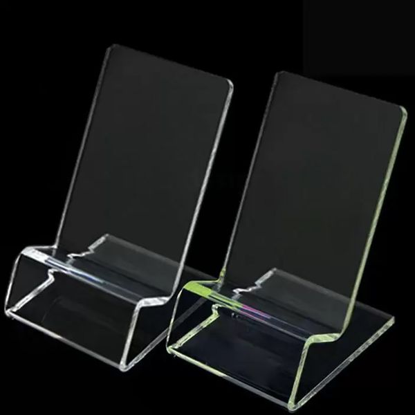 

clear acrylic cell phone display stands holders mounts for iphone 14 13 12 11 pro max xr xs 7 8 plus samsung s22 s20 ultra transparent unive