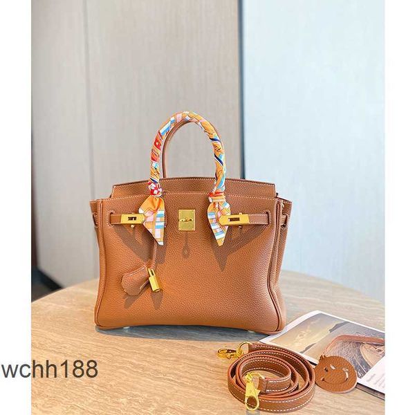

bags 2023 designer burkin women's bag birkins brown classic togo golden high-quality cowhide leather luxury kiux