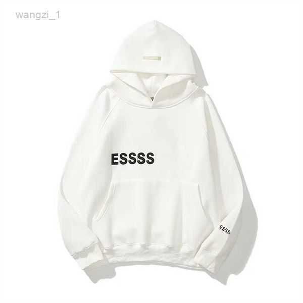

men's hoodies & sweatshirts 2022 designer men women knitting sweater hoodie spring oversize autumn fear ess silicon skateboard high god, Black