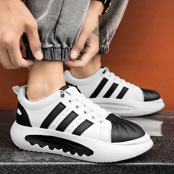 

2023 men women running shoes shell toe white green black brown mens trainers outdoor sneakers size 39-44 color5