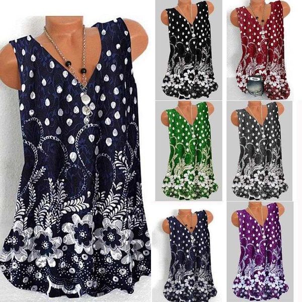 

supply raindrop flower positioning vest t shirt womens print top, White