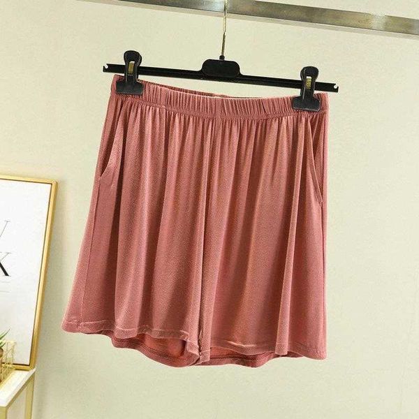 

modal cotton shorts womens summer high waist loose culotte thin outer wear large, White;black