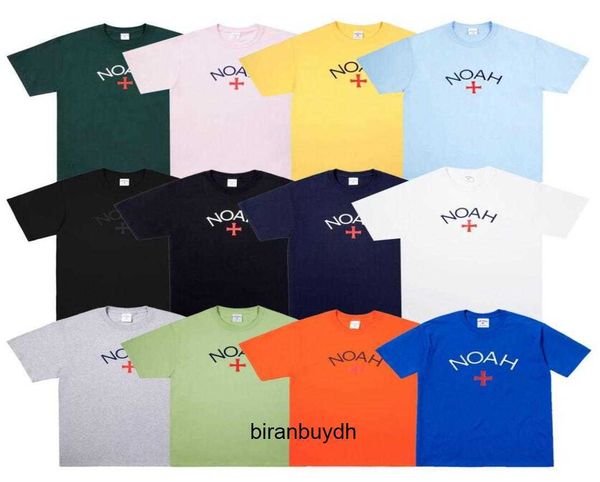 

noah men's t-shirts high street ins tide brand tshirts letter printed shortsleeved for men and women tee cotton casual t456, White;black