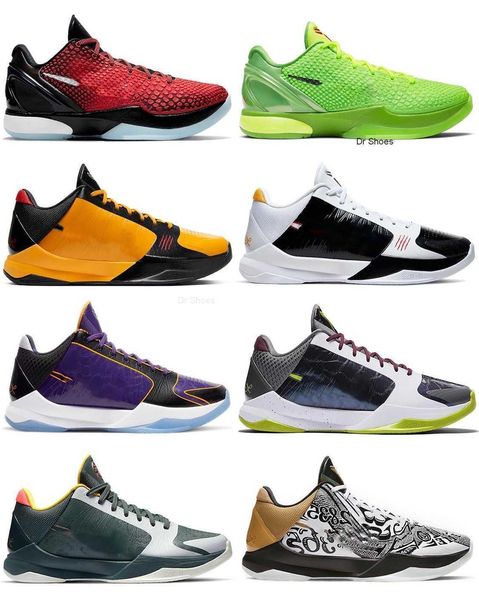 

shoes authentic boots christmas 6 protro grinch mamba green apple/volt-crimson-black man outdoor sneakers original