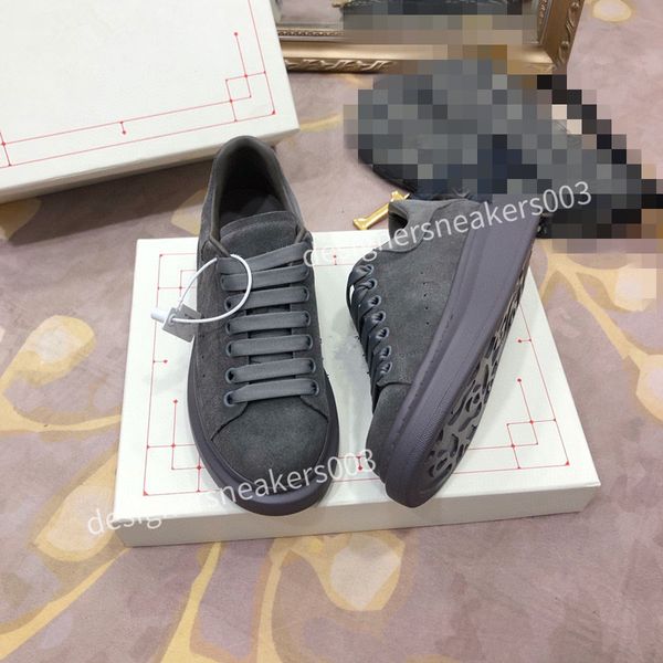 

2023new designer white black shoes classic suede leather women womens flats platform oversized sneaker men mens espadrille flat sole sneaker