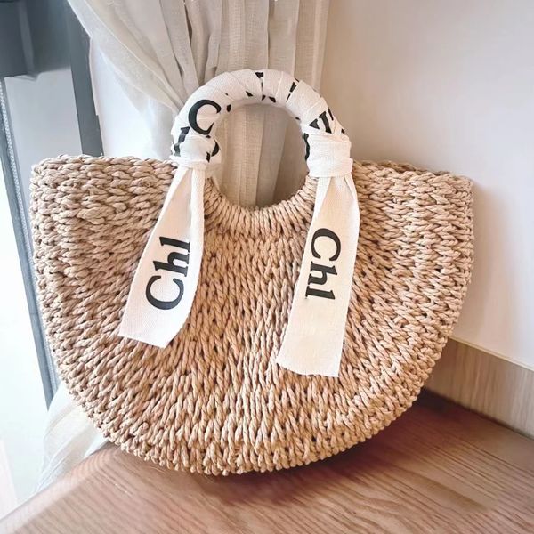 

straw womens hobo raffia bag shopping shoulder mens designers beach weave bag luxurys crossbody clutch bucket bags fashion drawstring travel