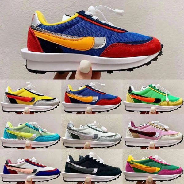 

x childrens sc ldwaffles little kids running shoes boys girls green gusto infants sneaker pine ldwaffle/sc ldv waffles sports trainers, Black