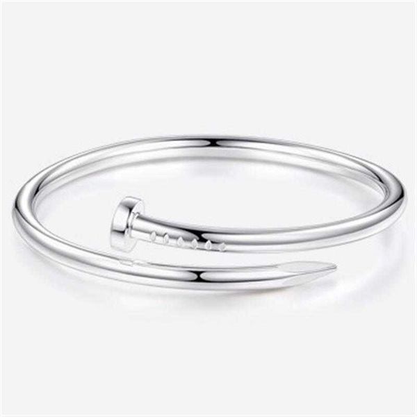 

designer bracelet carti bangle jewelry silver bracelet male/female full open solid couple new fashion style versatile, Black