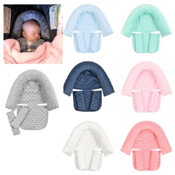 

pillows baby car safety head support pillow with matching seat belt strap covers carseat headrest 230331