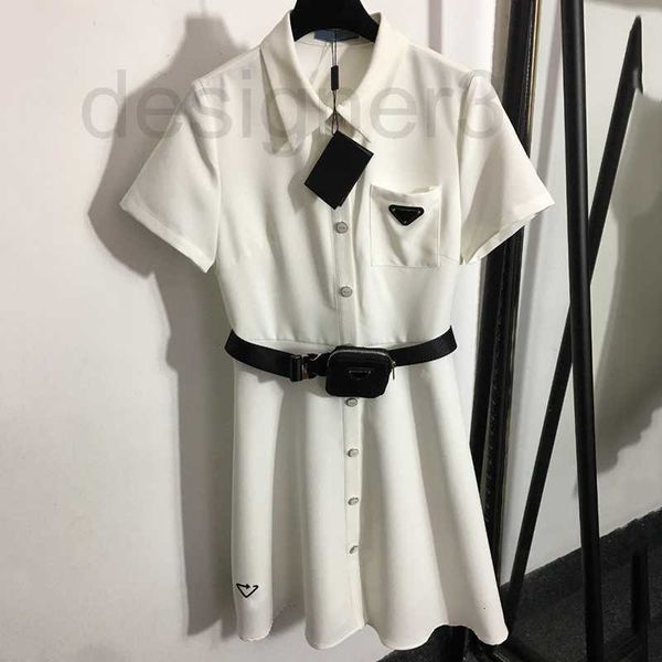 

casual dresses designer vintage badge fashion belts skirts personality charm ladies dress clothing ins skirt 42nx, Black;gray