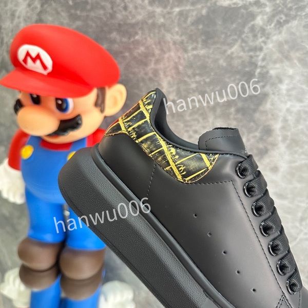 

casual shoes women designer sneakers mens shoes print check trainer platform trainers striped sneaker suede shoes2023, Black