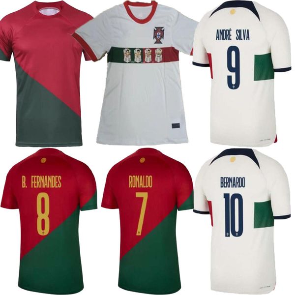 

22 23 24 portuguesa joao felix soccer jerseys ruben neves bruno ronaldo fernandes portugieser 2022 portuguese football shirt top, Black