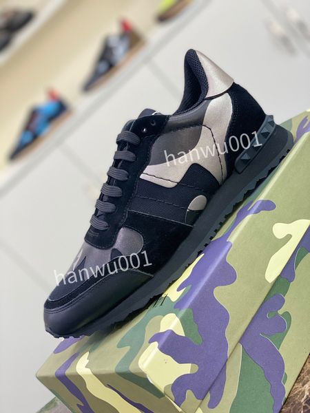 

2023 luxury designer classic mens sneaker casual shoes canvas leather luxury sneakers for man designer trainer shoe, Black