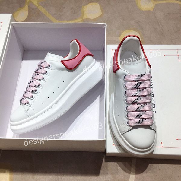 

2023new designer casual shoes canvas leather white green letter overlays fashion platform men womens low sneake, Black