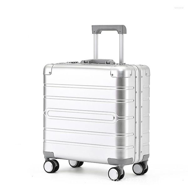 

suitcases carrylove 18"inch aluminium cabin suitcase 10kg small carry on trolley luggage bag with wheels