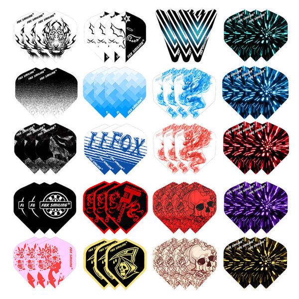 

Darts 60/30 PCS Dart Flights Multiple Styles Colorful PET Darts Feather Leaves Dart Accessories Professional Dartboard Games