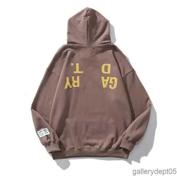 

2023 men's hoodies sweatshirts hoodie designer galleryes depts gary painted graffiti used letters printed loose casual fashion men and, Black