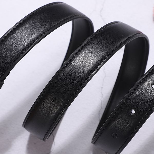 

designer buckle woman fashion smooth belt classic retro thin waist belts for men women width 2.5cm genuine cowide 4 color optional with box, Black;brown