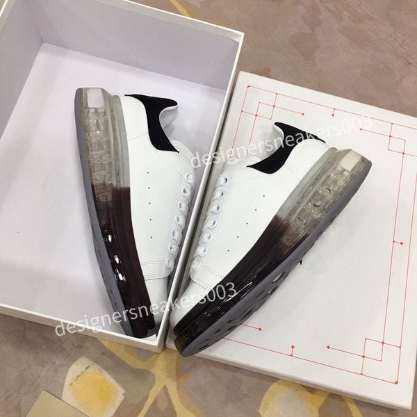 

2023new designer flat sneaker casual shoes canvas leather white green blue letter overlays fashion platform mens womens low sneaker, Black