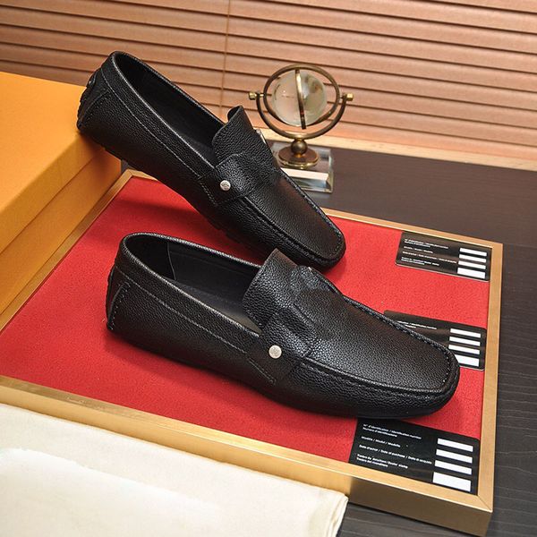 

luxury men driving shoe men's casual shoes slip-on no lace peas shoes comfortable driving shoes sneakers classic man shoes with box big, Black