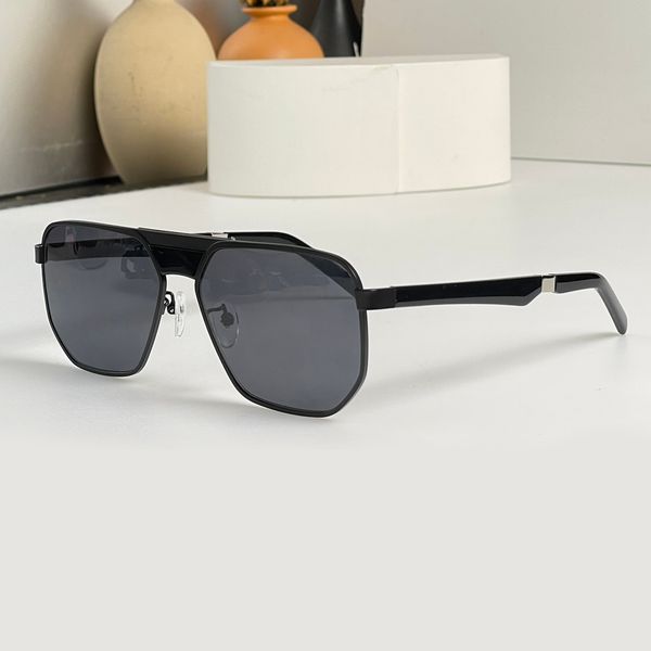 

60w black smoke pilot square sunglasses men sonnenbrille sport glasses sonnenbrille sun shades uv400 eyewear wth box, White;black
