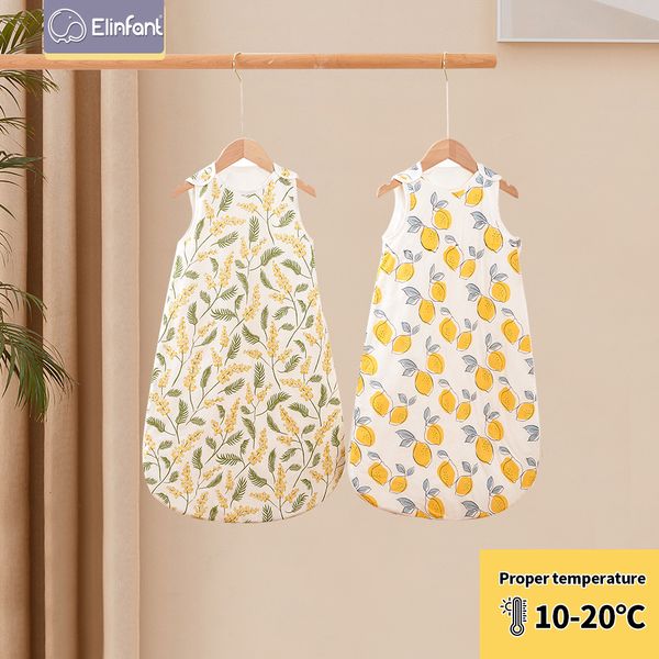 

sleeping bags elinfant soft born baby bag bamboo cotton warm wearable blanket winter print vest sleep sack 230331