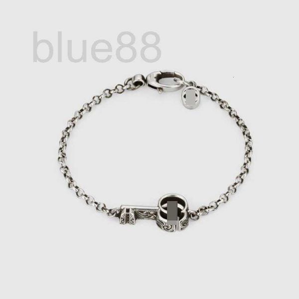 

pendant necklaces designer 925 sterling silver fashion double carving flower key couple bracelet family trend men's and women's st