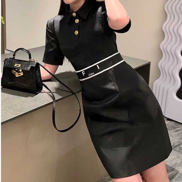 

casual dresses designer spring shirt dress women dress fashion print short sleeve set dresses american polo shirts lady long, Black;gray