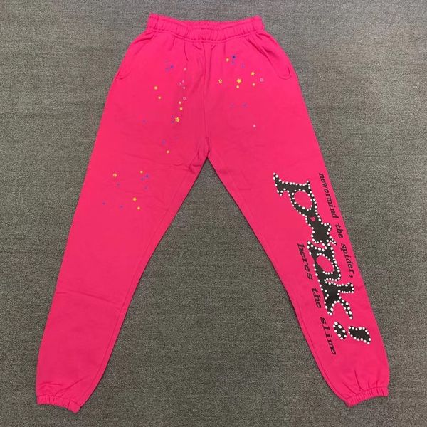 

mens hoodies sweatshirts 2023 sp5der hoodies young thug 555555 angel pullover pink red hoodye pants men quality shoe sp5ders printing spider, Black