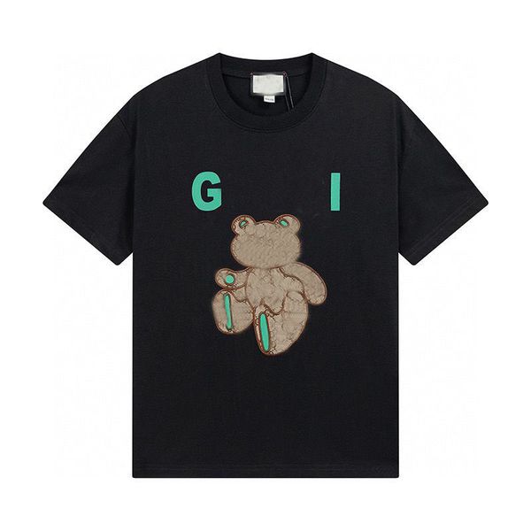 

fashion mens designer t shirt womens letter print short sleeve round neck cotton tees polo size s-4xl, White;black