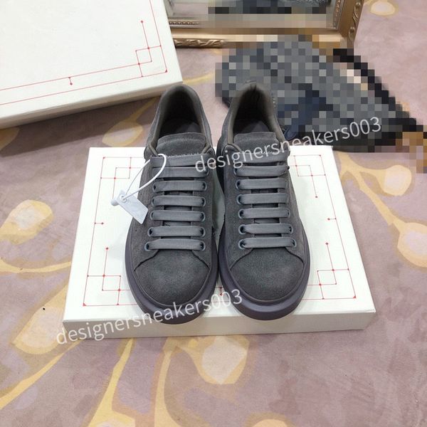 

designer white black shoes classic suede leather women womens flats platform oversized sneaker men mens espadrille flat sole sneakers