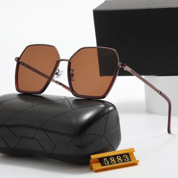

23 designer summer shades polarized eyeglasses luxury oval sunglasses for women sunscreen gradient sunglasses, Black