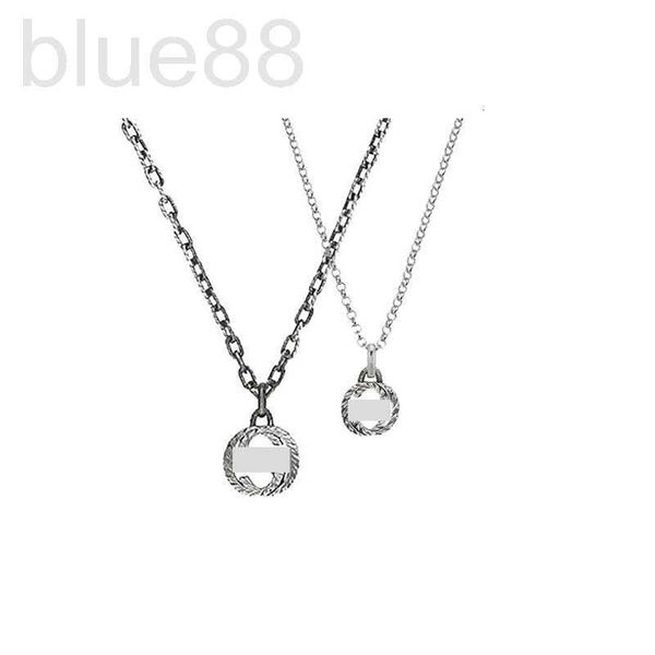 

earrings & necklace designer sterling silver classic double interlocking fried dough twists pattern fashion worn lovers necklace clavicle ch