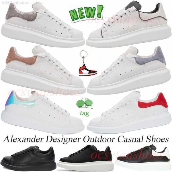 

luxurys designers shoes casual mc queens alexander mens women ivory black leather light gold worker blue white reflective outdoor sneakers f