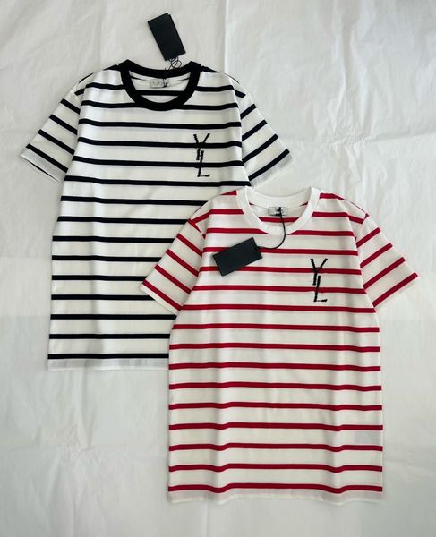 

women's t-shirt summer striped short sleeve woman o-neck fashion ins style trendy letter print lady t-shirt shirts, White