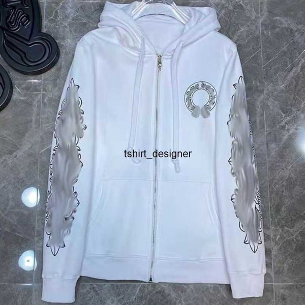 

men's fashion luxury sweatshirts designer classic hoodies zipper hooded sweater casual men women cross pullover sanskrit hoodie coat s, Black