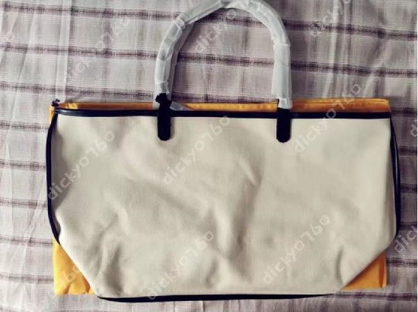 

women leather handbag large tote bag soft canvas tote goyar shopping bag with small pouch dust bag