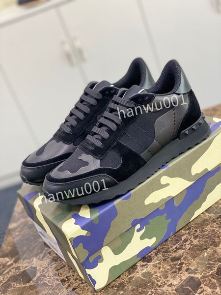 

new luxury designer classic mens sneaker casual shoes canvas leather luxury sneakers for man designer trainer shoe, Black