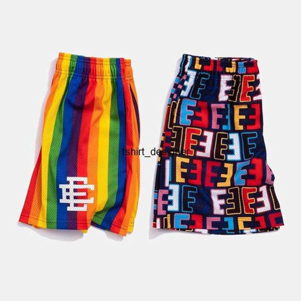 

eric emanuel ee basic short newyork city skyline men's casual shorts fitness sports pants summer gym workout mesh beach basketball foot, White;black