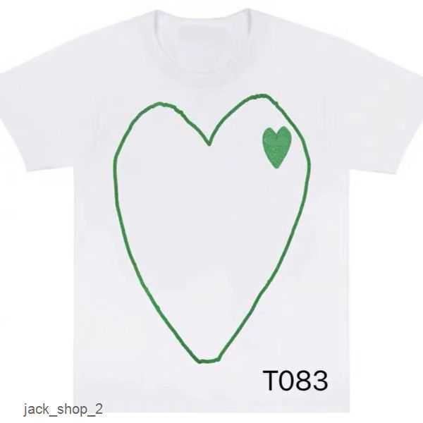 

23s play designer casual women's des badge garcons quality print short sleeve t-shirt couple hearts tshirt 8 osg1, White;black