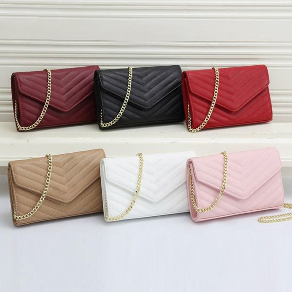 

designer handbags women luxurys fashion shoulder bags sheepskin caviar metal chain handbag leather shoulder flip cover diagonal bags
