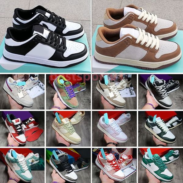 

2023 running shoes panda dunksb mens women sneakers triple pink grey fog syracuse team green university blue walking jogging otdoors dunked