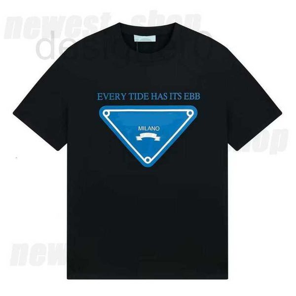 

men's plus tees & polos popular 23ss mens summer men triangle print t shirt washed vintage women oversize t-shirt size fashion street c, Black;brown